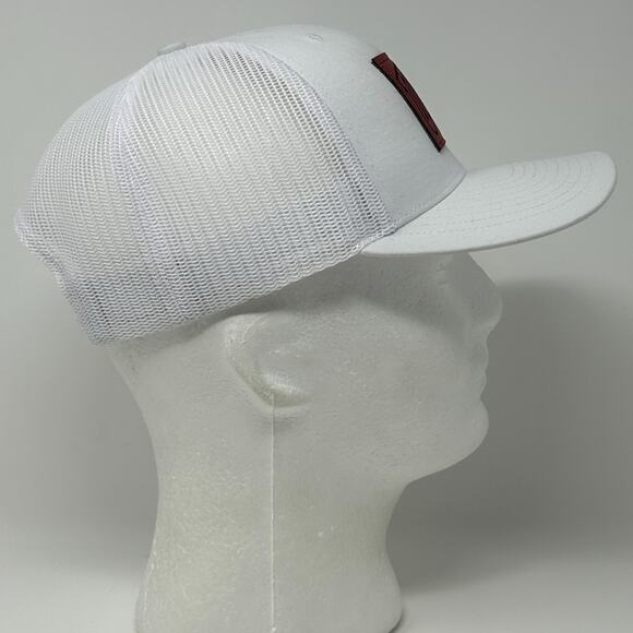 UNLV Rebels Trucker Hat Cap White University Nevada Las Vegas Snapback 6 Panel - Picture 8 of 10